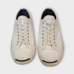 Converse Jack Purcell White Leather Low Top Sneakers